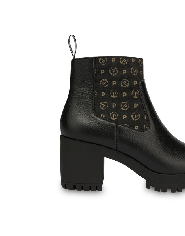 Logo Heritage calf leather ankle boots Photo 4