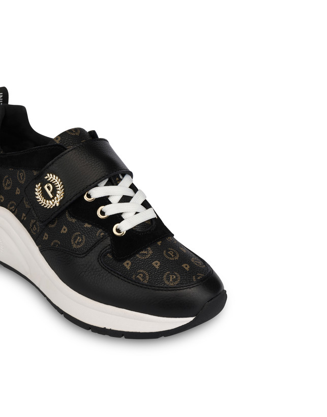 Sneakers in vitello e PVC Logo Heritage Photo 4