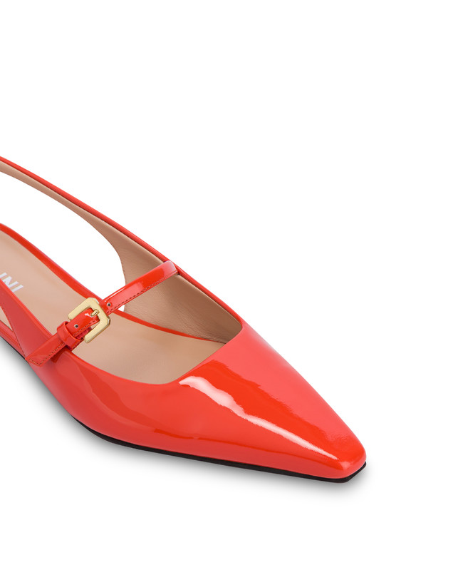 Cote d'Azure slingback ballerina flats in patent leather Photo 4