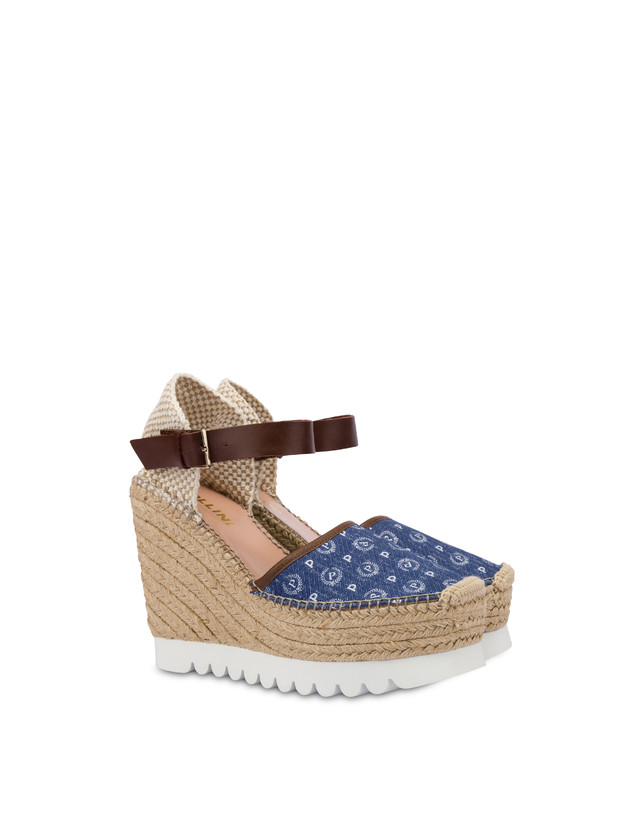 Heritage Denim Jacquard Espadrille-Keilsandalen Photo 2