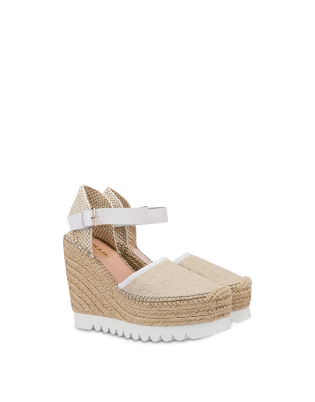 Heritage Logo Embossed espadrille wedge sandals Photo 2