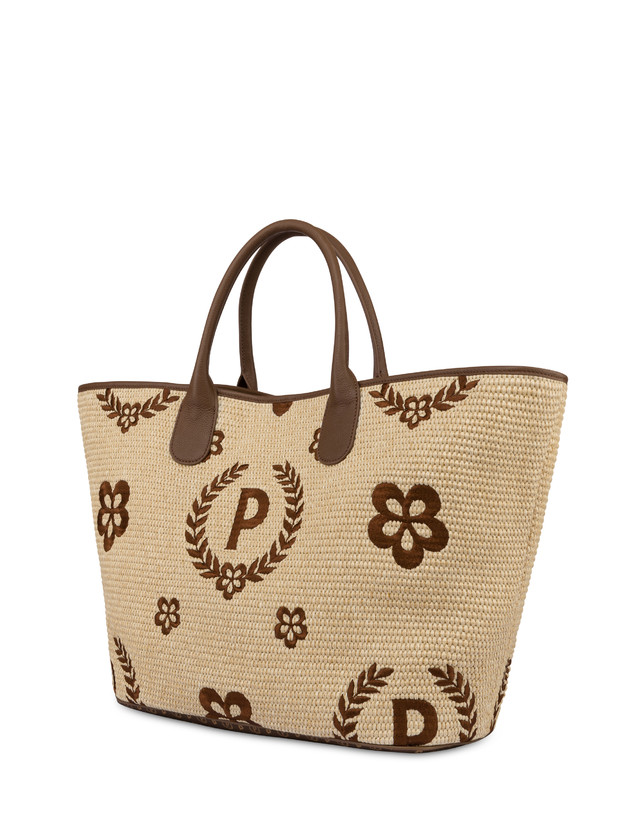 Tote bag in paglia Macro Heritage Big Photo 3