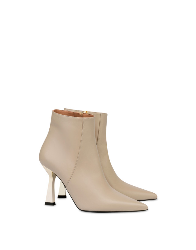 Advance Ivory Nappa Leather Ankle Boots Photo 2