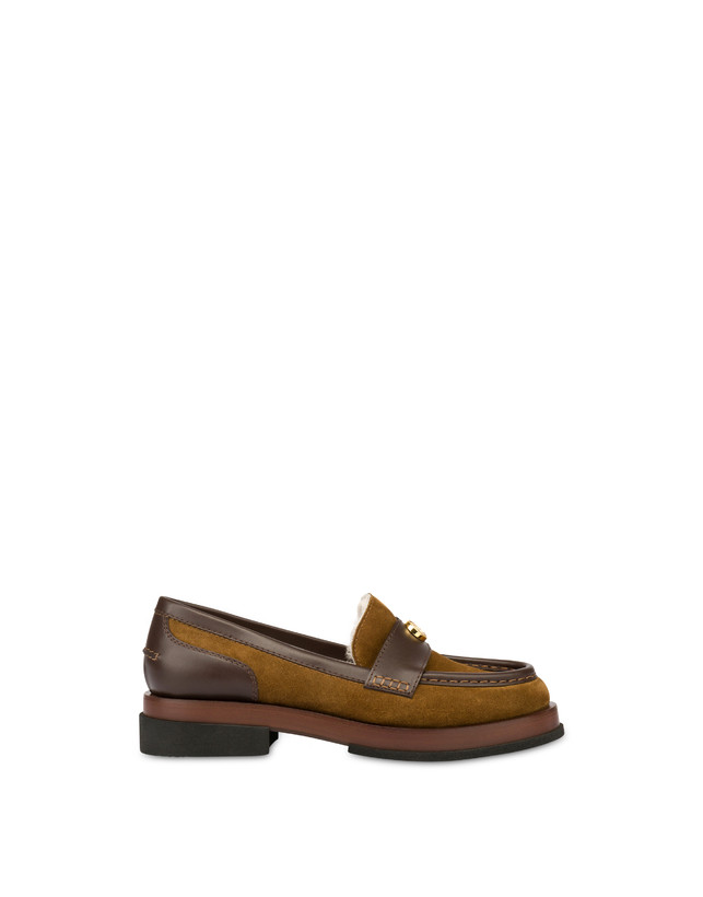 Code leather and calfskin moccasins Photo 1