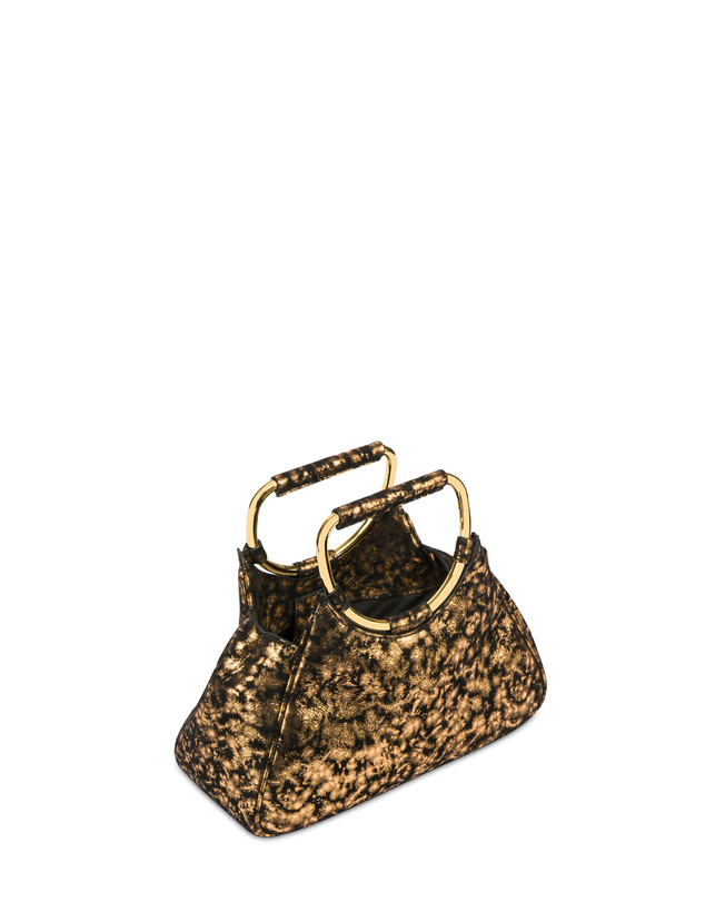 Armour gold effect suede clutch bag Photo 4