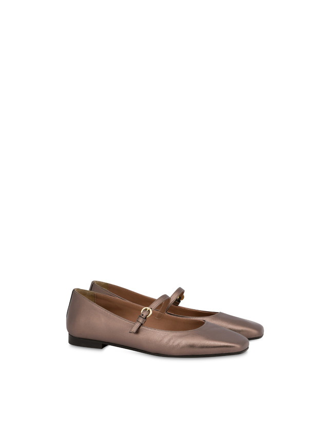 Nina metallic Nappa leather ballet flats Photo 2