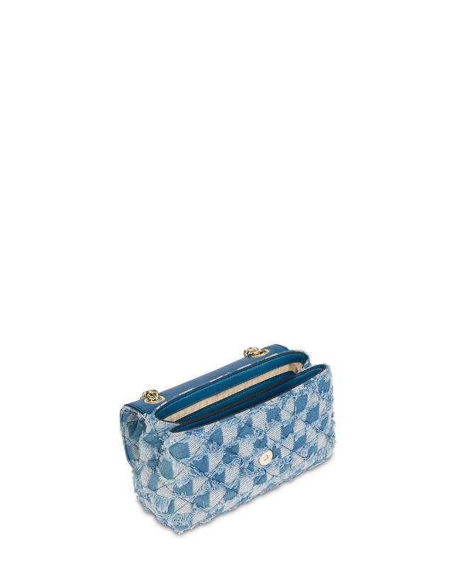 Piccola borsa in denim check Waltzer Night Photo 4