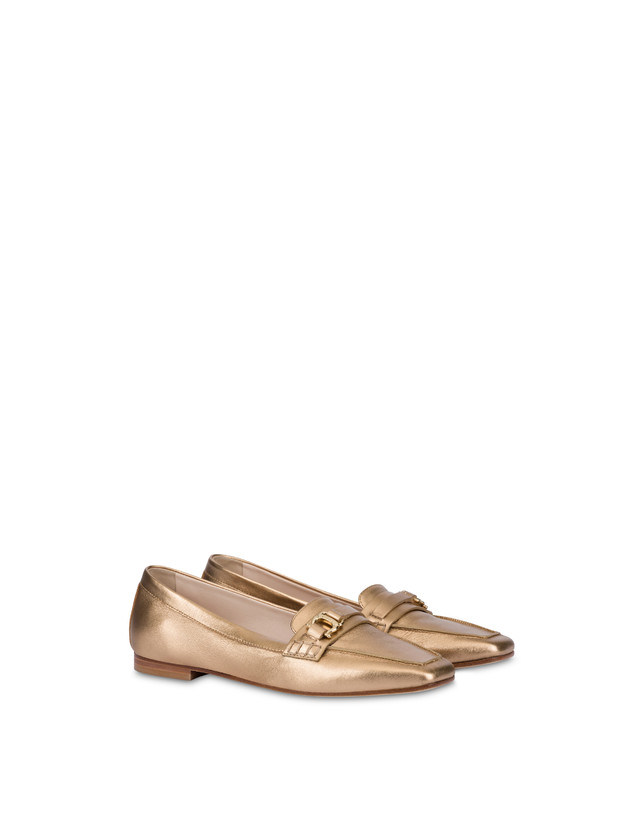 Uptown metallic Nappa leather loafers Photo 2