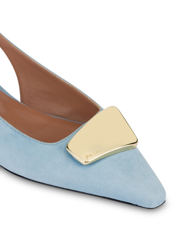 Bullion Wildleder-Slingback-Ballerinas Photo 4