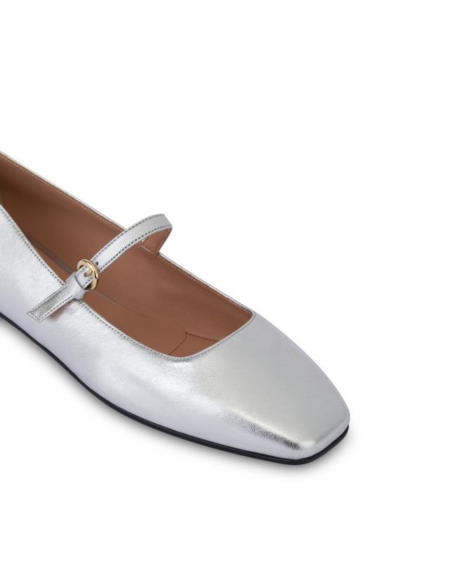 Nina metallic Nappa leather ballet flats Photo 4