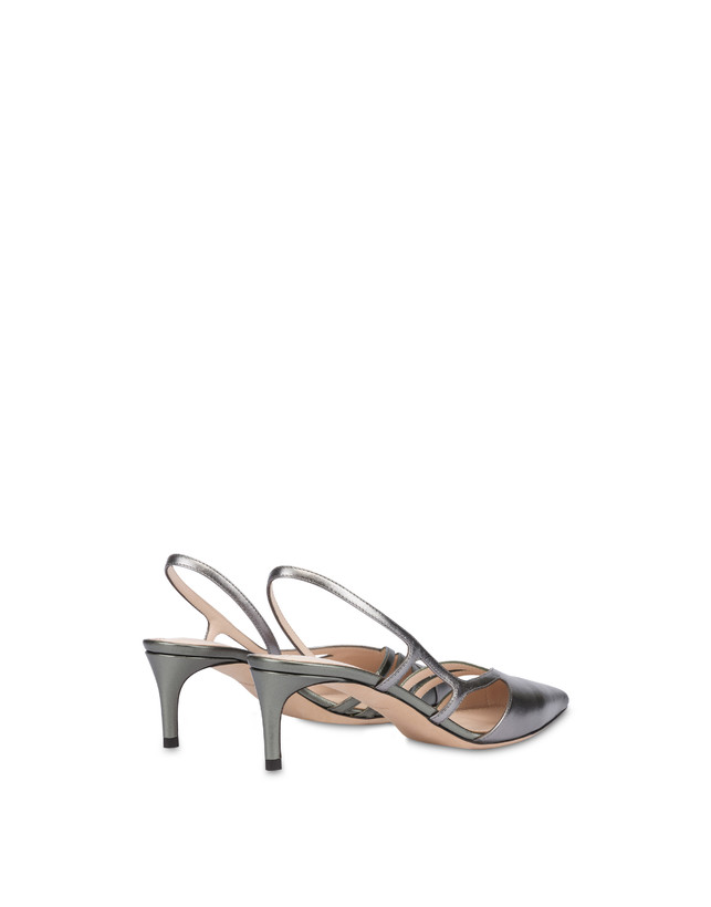 Slingback in nappa laminata Oblique Photo 3