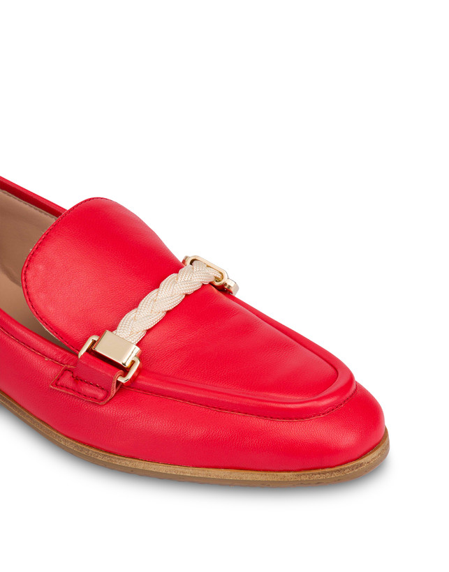 Pollini Flexy Nappa Leather Loafers Photo 4