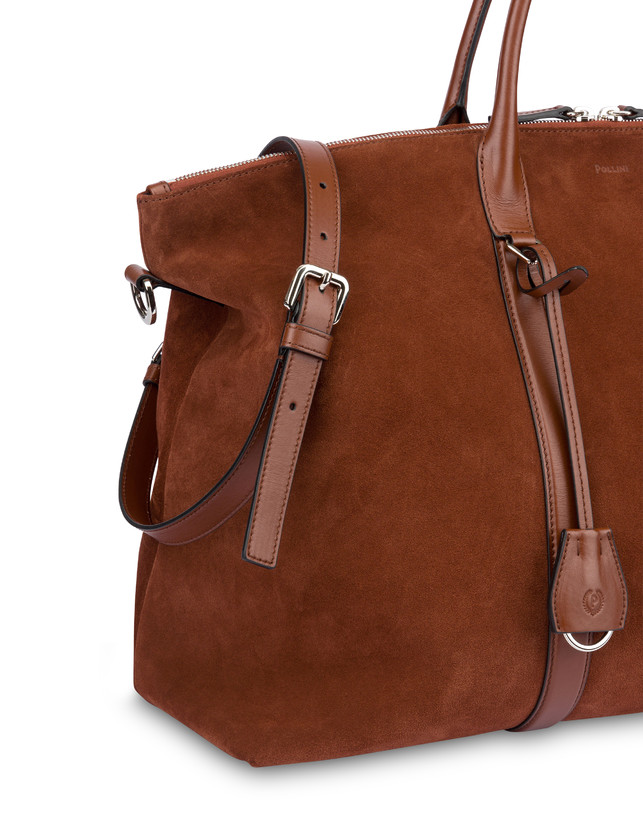 The New Touch double-handle bag in nubuck leather Photo 5