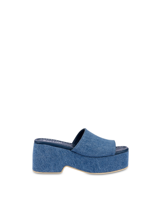 Sandalo flatform in denim Sunset Photo 1