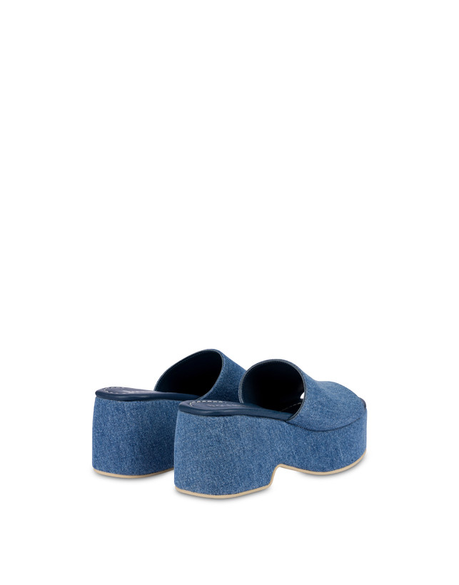 Sandalo flatform in denim Sunset Photo 3