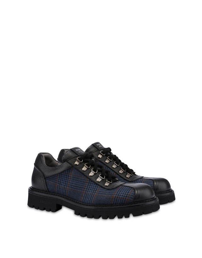 Pedula Low Budapest In Tessuto Lana e Vitello Bottalato Effetto Cervo Photo 2