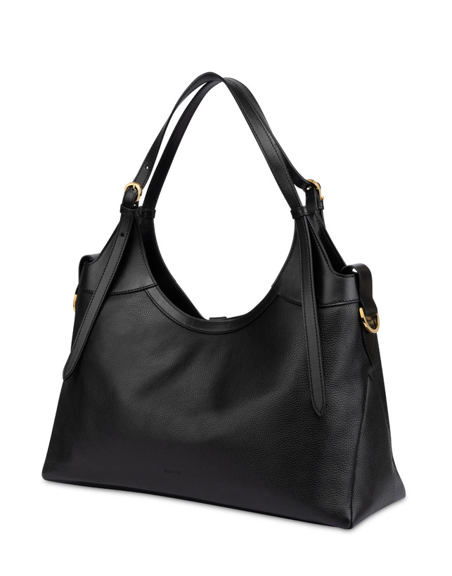 Mia Big Double Handle Bag in Grained Calfskin Photo 2