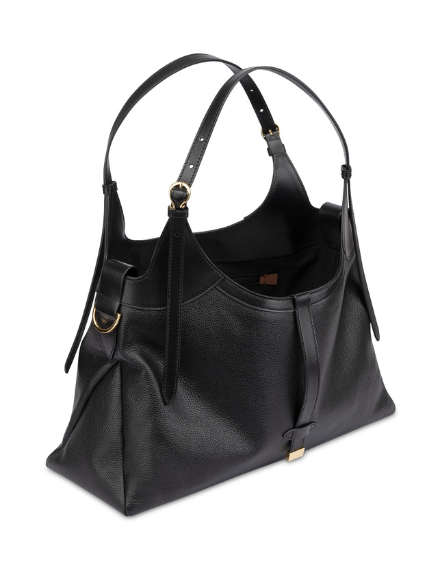 Mia Big Double Handle Bag in Grained Calfskin Photo 3
