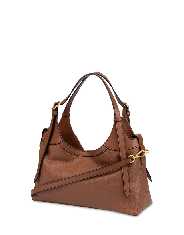 Mia Small Double Handle Bag in Grained Calfskin Photo 2