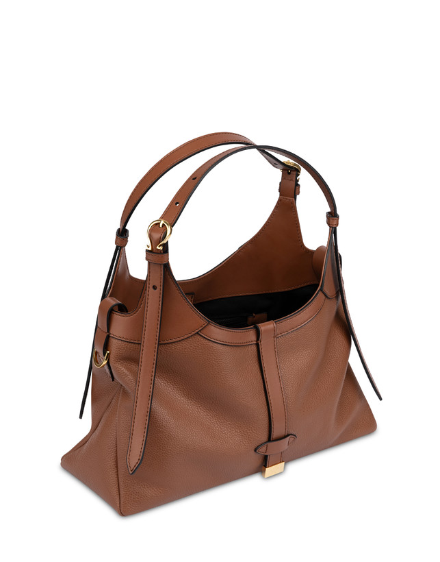 Mia Small Double Handle Bag in Grained Calfskin Photo 3