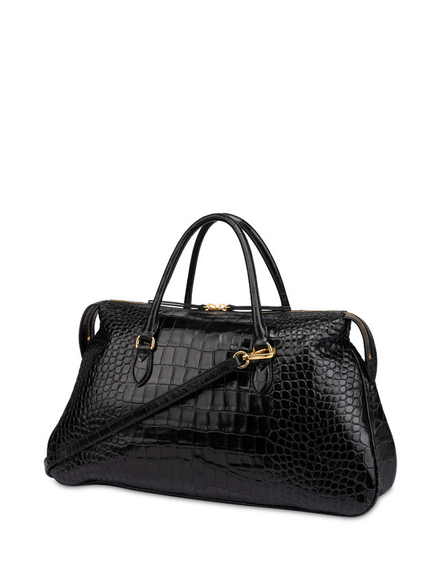 Double Handle Bag Marlene in Vitello Stampa Cocco Photo 2