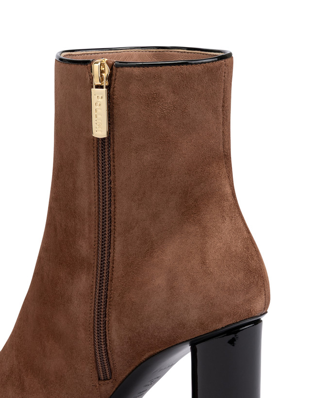 Stiefelette Boheme aus Wildleder und Lackleder Photo 4