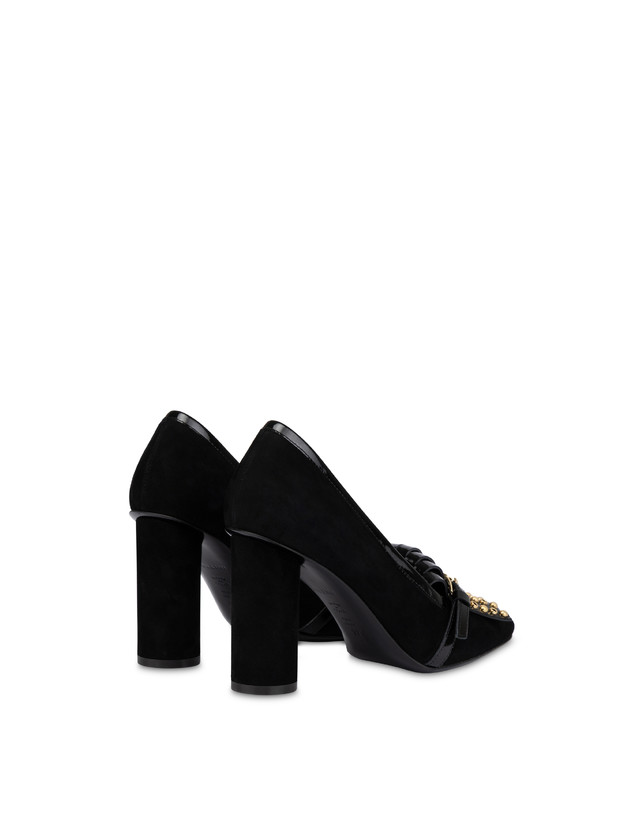 Décolleté Dome in Camoscio e Vernice Photo 3