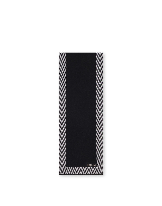 Sciarpa in misto lana con stampa chevron Photo 1