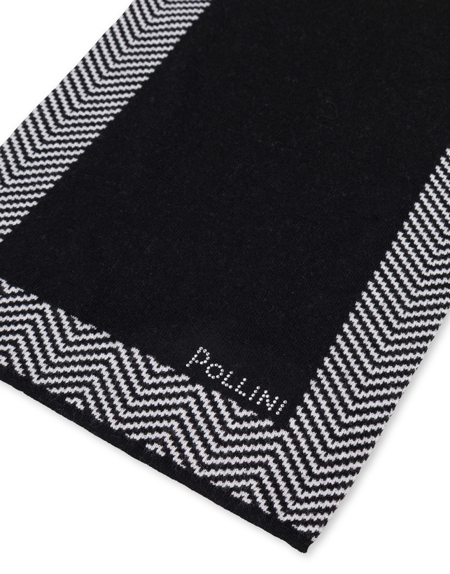 Sciarpa in misto lana con stampa chevron Photo 3