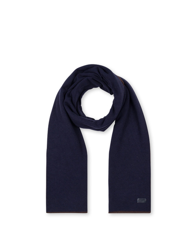 Schal aus zweifarbiger Wollmischung. Photo 2