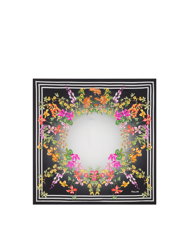 Seidenschal mit Blumendruck Photo 1