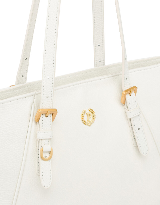 Medium Double Handle Bag Echos Real Leather Photo 4