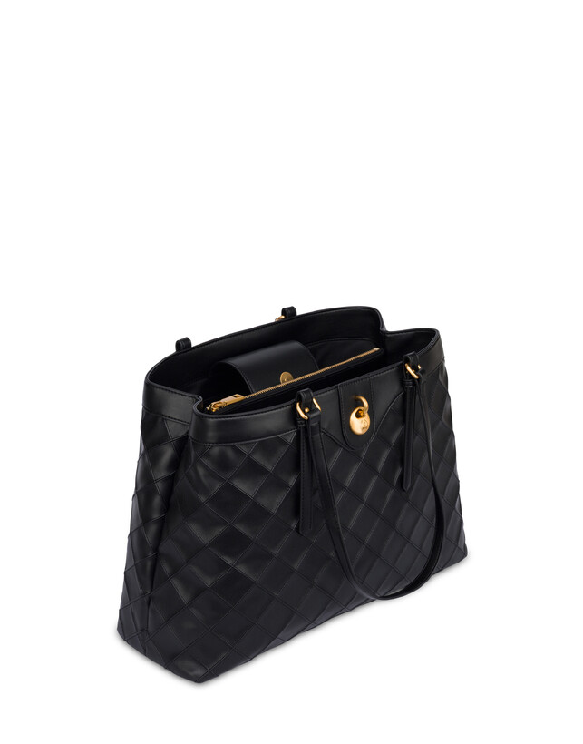 Double Handle Bag Drop Matelassè faux leather Photo 3