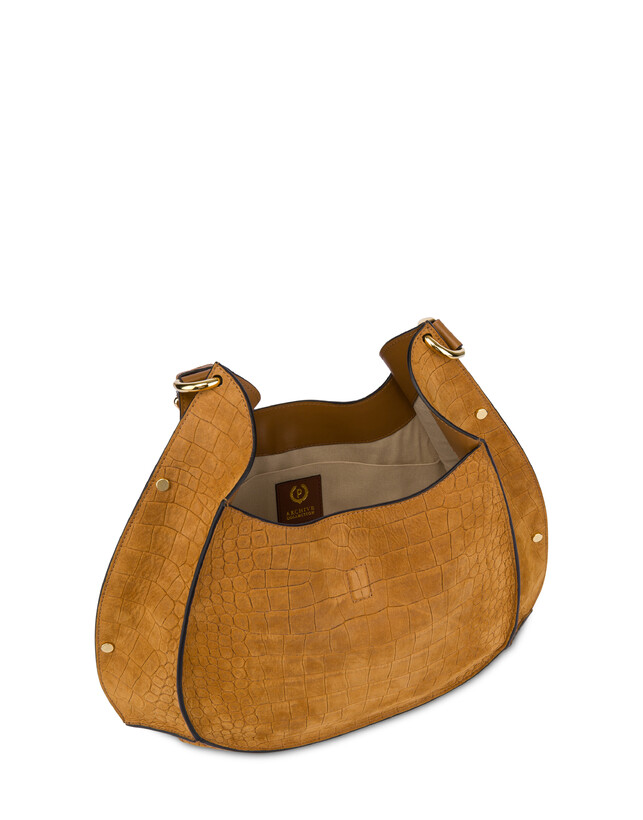Hobo-Tasche Austin aus Nubukleder mit Kokosnuss-Druck Photo 3