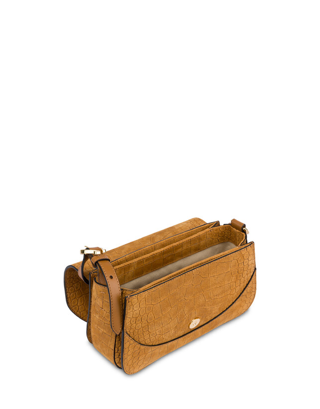 Crossbody Bag Fence aus Nubukleder mit Kokosnuss-Druck Photo 3