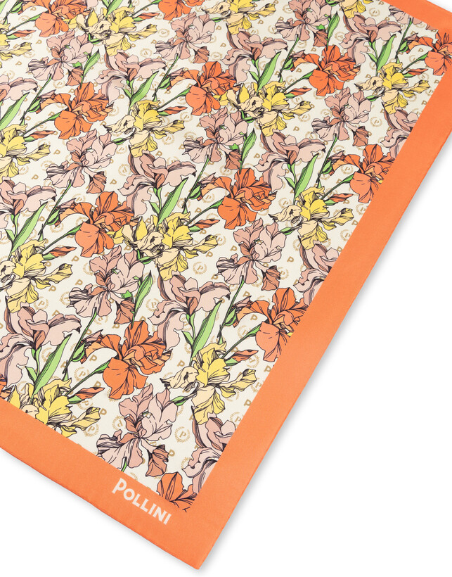 Foulard In Seta Con Stampa floreale multicolor Photo 3