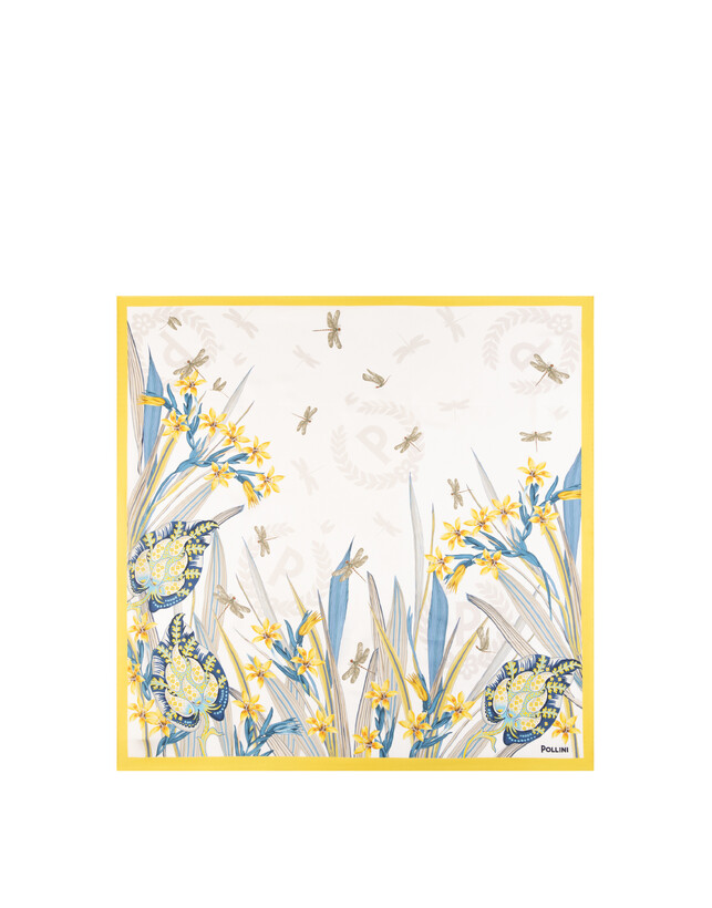 Foulard In Seta Con Stampa floreale Photo 2
