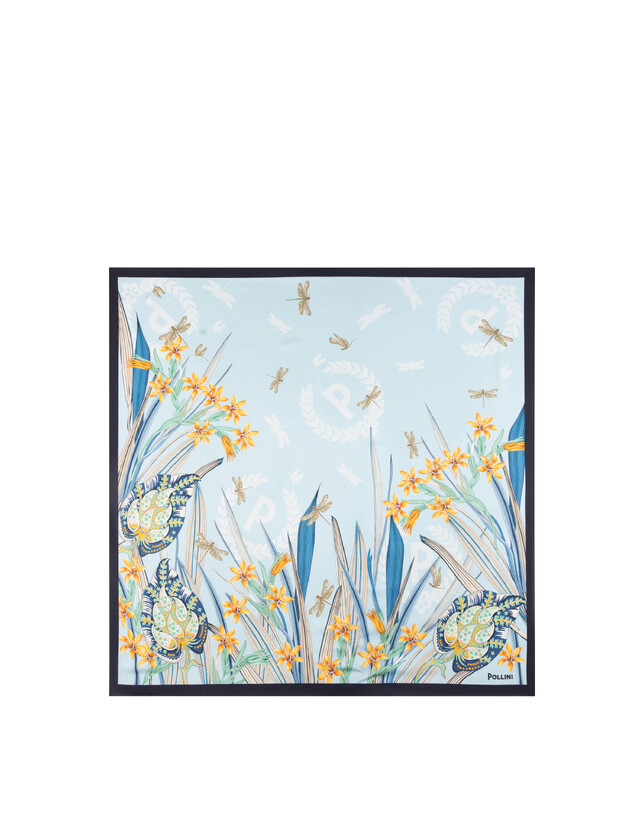 Foulard In Seta Con Stampa floreale Photo 2