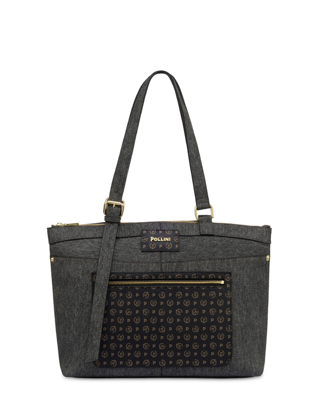 Schultertasche Indigo aus PU Photo 1