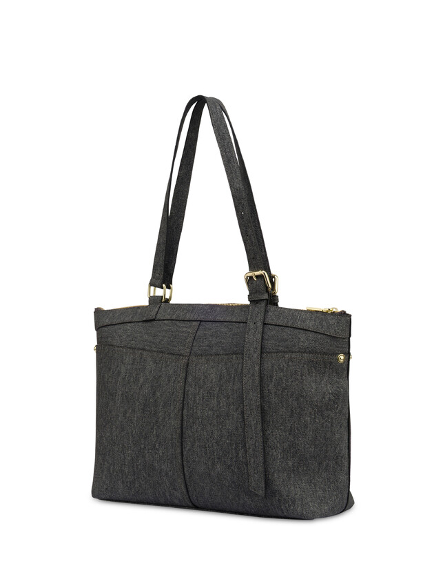 Schultertasche Indigo aus PU Photo 2