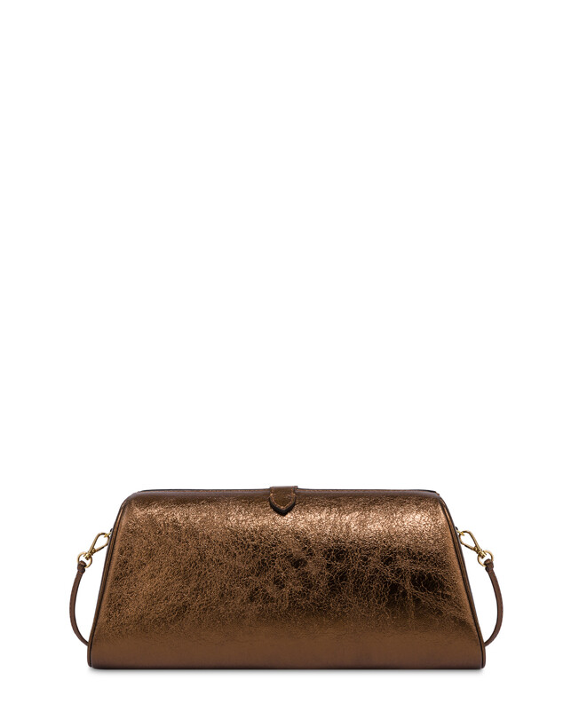 Clutch Shell aus laminiertem Kalbsleder Photo 1