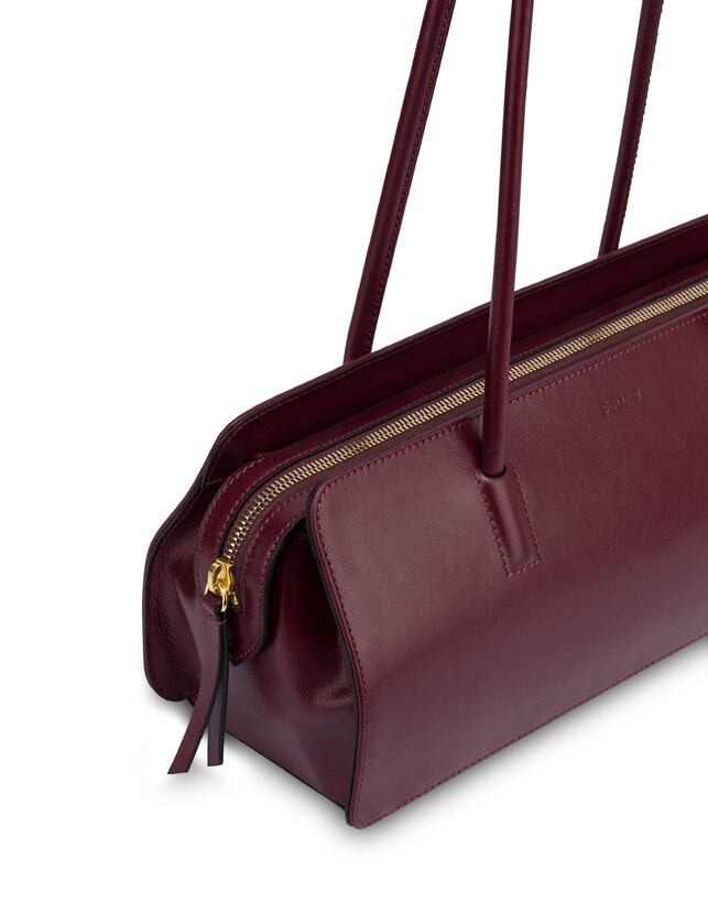 Handtasche Lady aus glänzendem Kalbsleder Photo 4