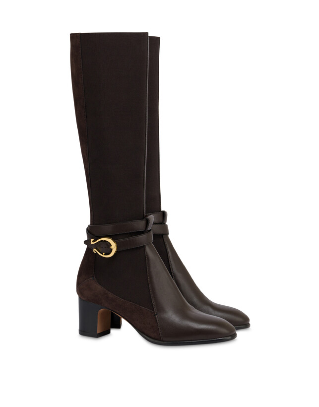 Stiefel Empire aus Kalbs- und Spaltleder Photo 2