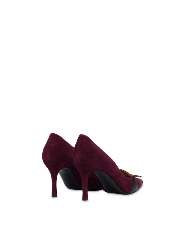 Alba suede and calfskin pumps Photo 3