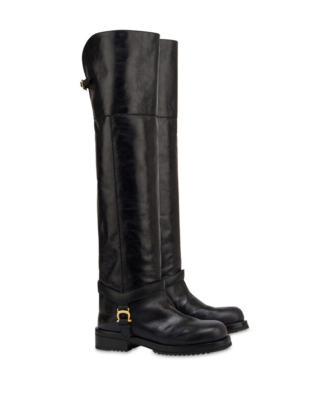 Mia-Overknee-Stiefel aus Kalbsleder Photo 2