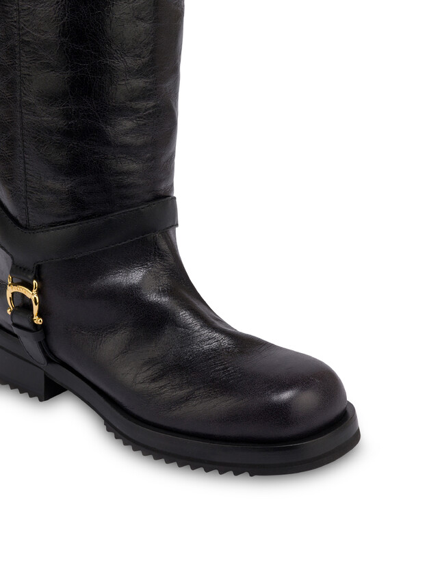 Mia-Overknee-Stiefel aus Kalbsleder Photo 4