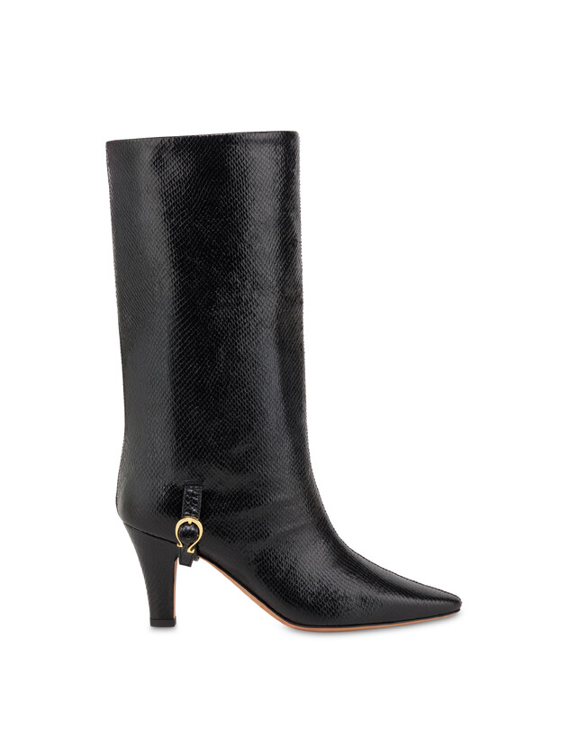 Muse-Stiefel aus Ziegenleder mit Viper-Print Photo 1