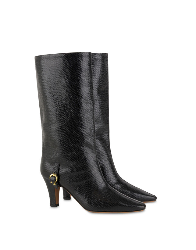 Muse-Stiefel aus Ziegenleder mit Viper-Print Photo 2