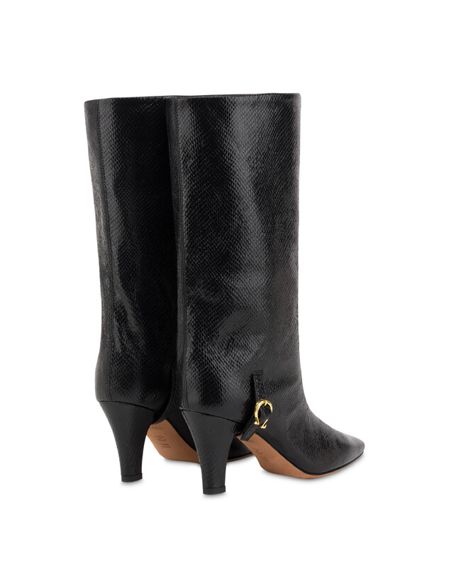 Muse-Stiefel aus Ziegenleder mit Viper-Print Photo 3