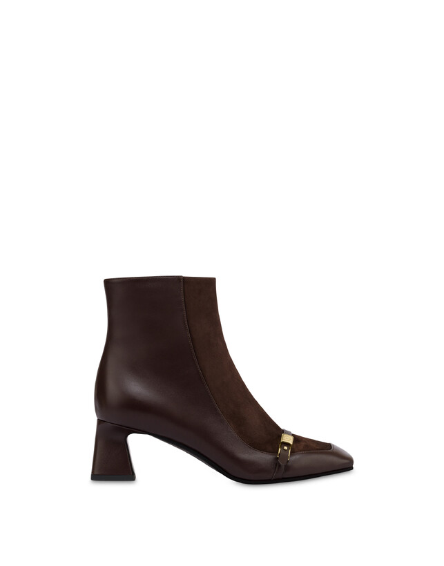 Damen-Stiefeletten aus Kalbsleder und Wildleder Photo 1